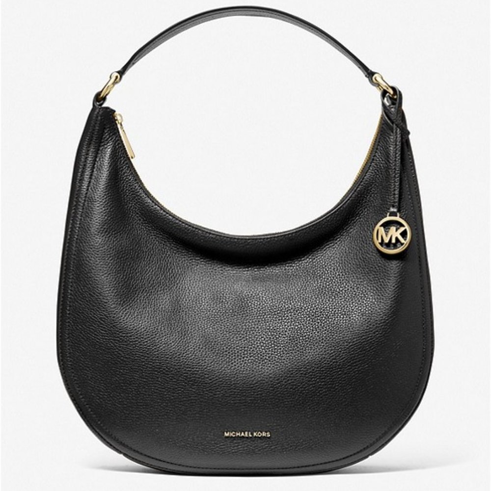 Large Pebbled Leather Shoulder Bag